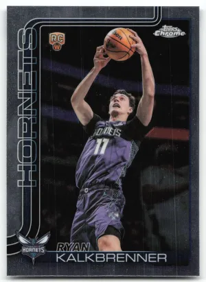 Ryan Kalkbrenner RC 2025-26 Topps Chrome Update Charlotte Hornets