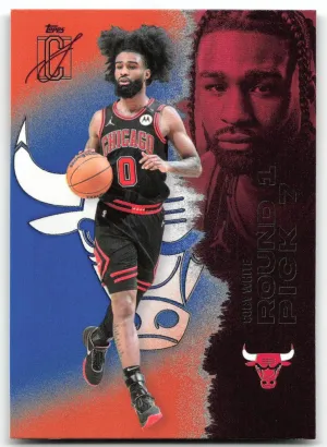 Coby White 2025-26 Topps Signature Class Blue & Orange Chicago Bulls