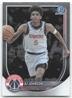 AJ Johnson 2025-26 Bowman Chrome Washington Wizards