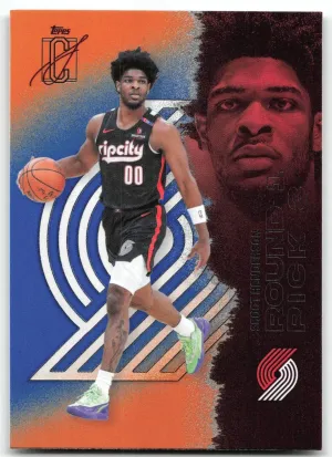 Scoot Henderson 2025-26 Topps Signature Class Blue & Orange Trail Blazers