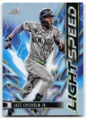 Jazz Chisholm Jr. 2025 Topps Chrome Cosmic Light Speed Yankees