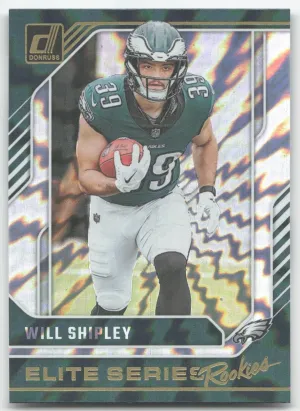Will Shipley 2024 Donruss Elite Series Rookies Philadelphia Eagles