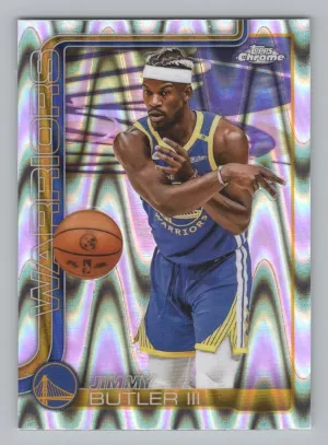 Jimmy Butler III 2025-26 Topps Chrome RayWave Refractor Golden State Warriors