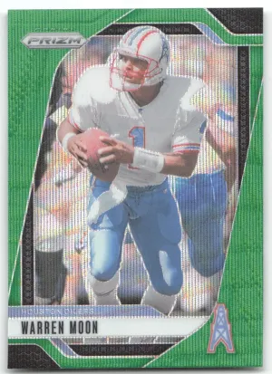 Warren Moon 2024 Panini Prizm Green Wave Houston Oilers