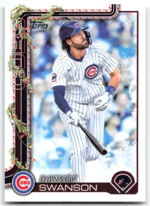 Dansby Swanson 2025 Topps Holiday Chicago Cubs