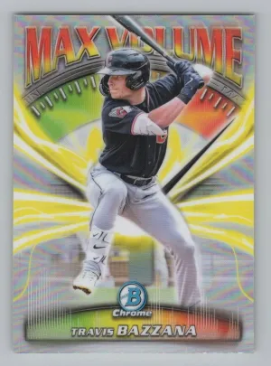 Travis Bazzana 2025 Bowman Chrome Max Volume Cleveland Guardians
