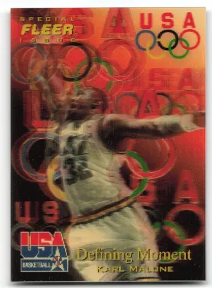 Karl Malone 1996 Fleer USA Defining Moment Team USA