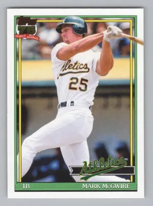 Mark McGwire 2026 Topps 1991 35th Anniversary Oakland Athletics