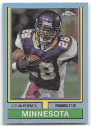 Adrian Peterson 2024 Topps Chrome 1974 Refractor Minnesota Vikings