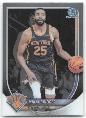 Mikal Bridges 2025-26 Bowman Chrome New York Knicks