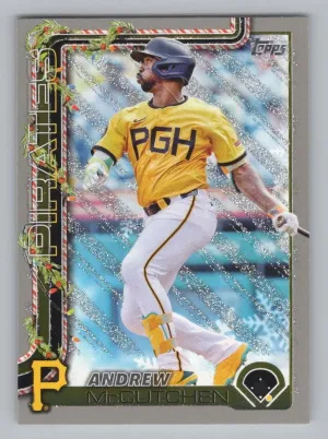 Andrew McCutchen 2025 Topps Holiday Silver Glitter Holiday Pittsburgh Pirates