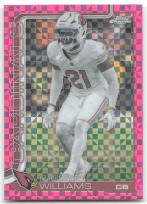 Garrett Williams 2025 Topps Chrome Pink X-Fractor Cardinals