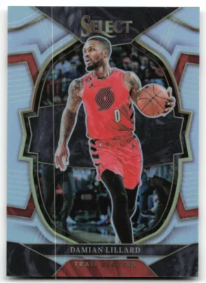 Damian Lillard 2022-23 Panini Select Silver Prizms Trail Blazers