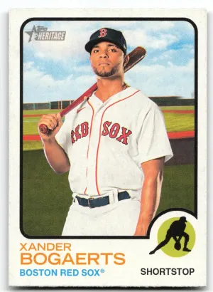 Xander Bogaerts 2022 Topps Heritage Boston Red Sox