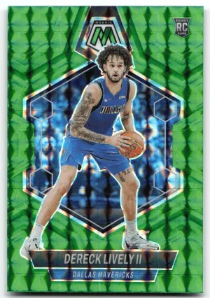 Dereck Lively II Rookie 2023-24 Panini Mosaic Green Dallas Mavericks