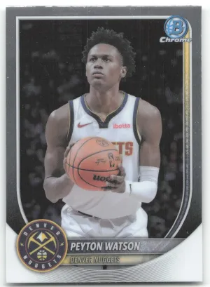 Peyton Watson 2025-26 Bowman Chrome Denver Nuggets