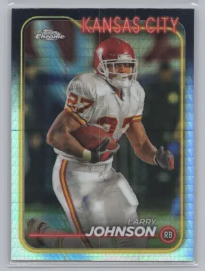 Larry Johnson 2024 Topps Chrome Prism Refractor Kansas City Chiefs