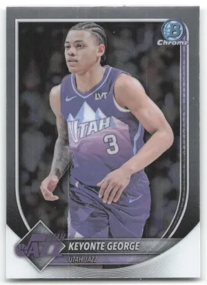 Keyonte George 2025-26 Bowman Chrome Utah Jazz