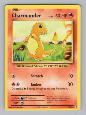 Charmander 9/108 Common Evolutions Pokemon NM