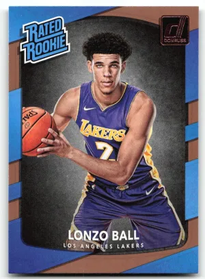 Lonzo Ball RC 2017-18 Donruss Los Angeles Lakers