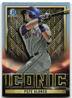 Pete Alonso 2023 Bowman Chrome Bowman Iconic Mets
