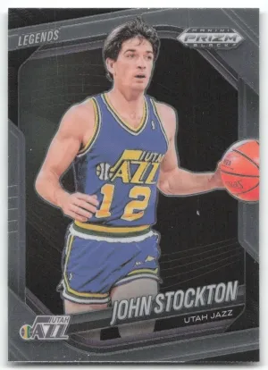 John Stockton 2024-25 Panini Prizm Black Utah Jazz