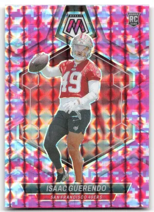 Isaac Guerendo RC 2024 Panini Mosaic Mosaic Camo Pink San Francisco 49ers