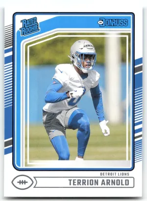 Terrion Arnold Rookie 2024 Donruss Detroit Lions