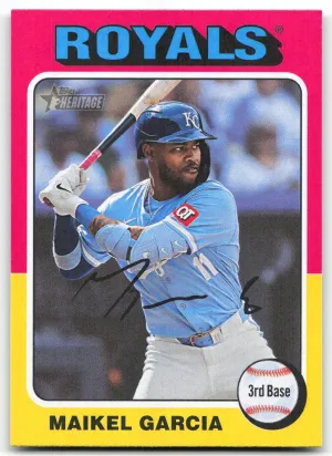 Maikel Garcia 2024 Topps Heritage Royals