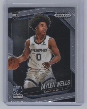 Jaylen Wells Rookie 2024-25 Panini Prizm Black Memphis Grizzlies