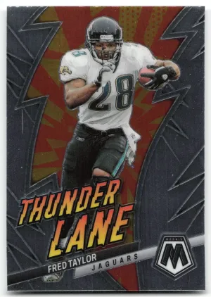 Fred Taylor 2023 Panini Mosaic Thunder Lane Jacksonville Jaguars