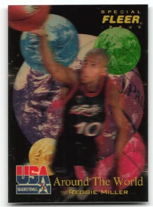 Reggie Miller 1996 Fleer USA Around The World Team USA