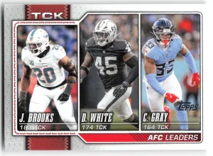AFC Tackle Leaders Devin White 2026 Topps Flagship Las Vegas Raiders