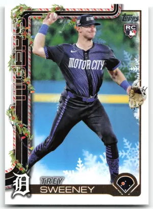 Trey Sweeney RC 2025 Topps Holiday Tigers