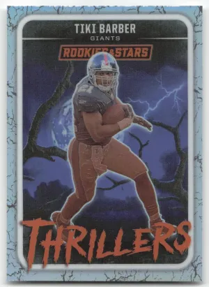 Tiki Barber 2025 Panini Rookies & Stars Thrillers Silver New York Giants