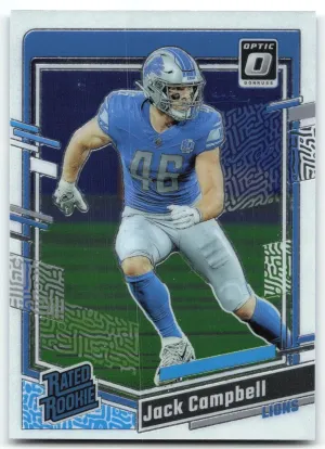 Jack Campbell Rookie 2023 Donruss Optic Detroit Lions