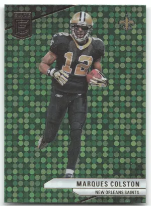 Marques Colston 2024 Donruss Elite Green Disco New Orleans Saints