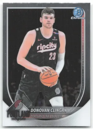 Donovan Clingan 2025-26 Bowman Chrome Portland Trail Blazers
