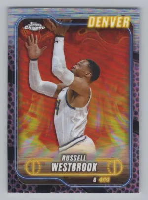 Russell Westbrook 2024-25 Topps Chrome Pink Basketball Refractor Denver Nuggets