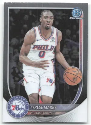 Tyrese Maxey 2025-26 Bowman Chrome Philadelphia 76ers