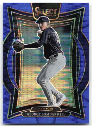 George Lombard Jr. 2025 Panini Select Blue Pulsar Prizms #/99 Yankees
