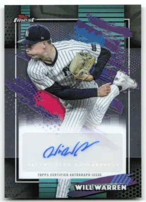 Will Warren 2026 Finest Finest Mega Autographs Yankees