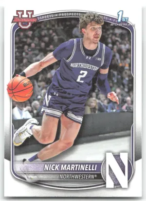 Nick Martinelli 2025-26 Bowman Prospects Northwestern Wildcats