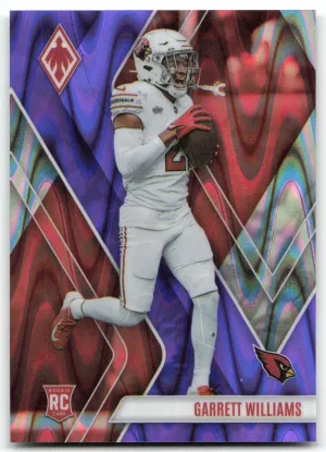 Garrett Williams Rookie 2023 Panini Phoenix Purple Seismic #/125 Cardinals
