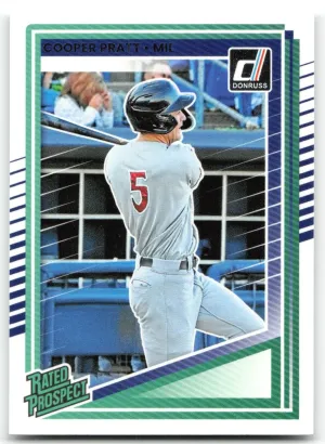 Cooper Pratt 2025 Donruss Milwaukee Brewers