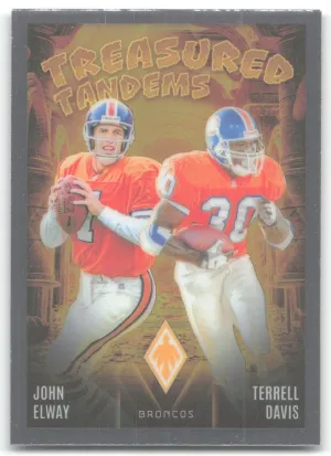 John Elway / Terrell Davis 2024 Panini Phoenix Treasured Tandems Broncos