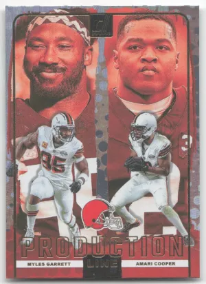 Myles Garrett / Amari Cooper 2024 Donruss Production Line Cleveland Browns