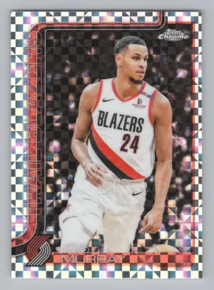 Kris Murray 2025-26 Topps Chrome X-Fractor Portaland Traiblazers