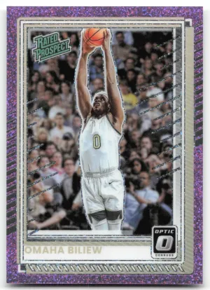 Omaha Biliew 2025-26 Donruss Optic Pink Glitter #/275 Wake Forest Demon Deacons