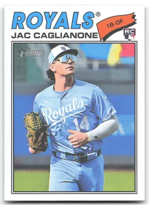 Jac Caglianone Rookie 2026 Topps Heritage Kansas City Royals